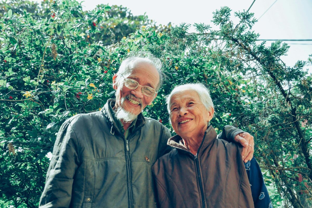 elderly couple